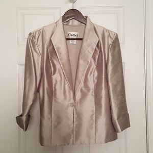 Silver 3/4 sleeve jacket